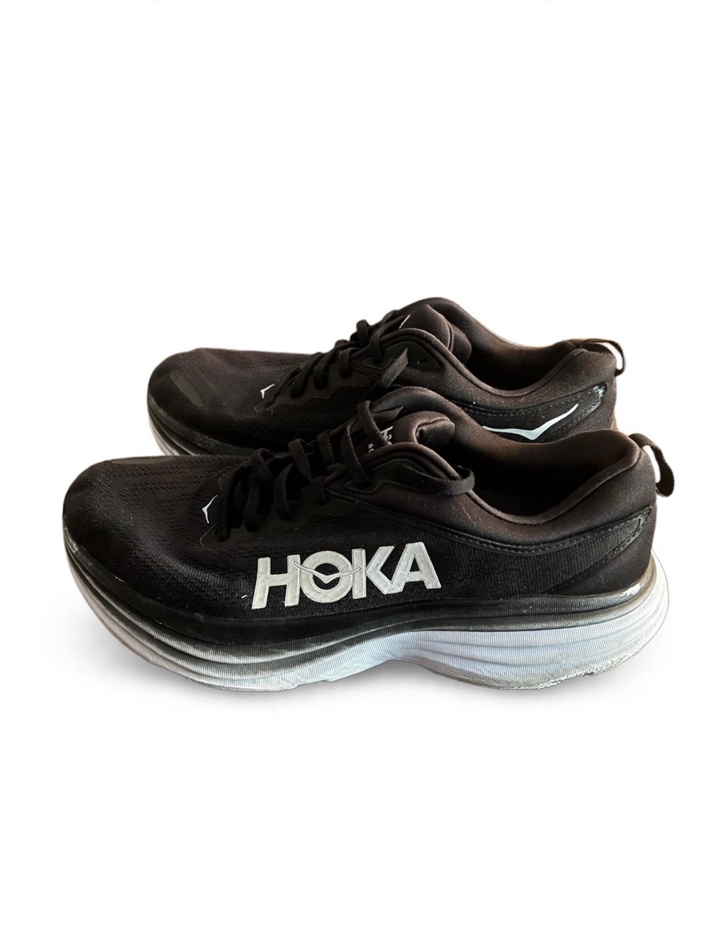 Hoka Bondi 8 Men's Athletic Shoes Size 12 2E Wide Black
